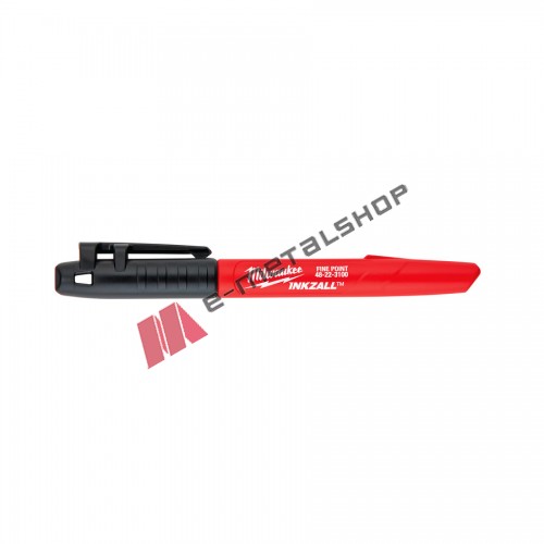 Μαρκαδόρος λεπτής μύτης 1mm Milwaukee 48223100 (μαύρος)