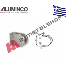 Στήριγμα τζαμιού 6-8mm κολόνας Φ42 Aluminco Inox 304 F50 F50-4172-304