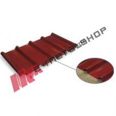 Λαμαρίνα τραπεζοειδής Β45 βαμμένη κόκκινη RAL 3013 πάχους 0,45mm  (τιμή τετραγωνικού)