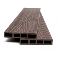 Τάβλα Συνθετικού Deck WPC περίφραξης νέας γενιάς 3D νερά ξύλου 90110 D.Brown 20x120x3600mm (τιμή βέργας) 