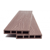Τάβλα Συνθετικού Deck WPC περίφραξης νέας γενιάς 3D νερά ξύλου 9040 L.Brown 20x120x3600mm (τιμή βέργας) 