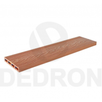 Τάβλα Συνθετικής περίφραξης WPC 2040-13 TEAK με ανάγλυφα νερά ξύλου 3D Dedron 20x130x3900mm κωδ. 2040-13 (τιμή βέργας)