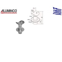 Στήριγμα κουπαστής με κολώνα Aluminco F50 4368