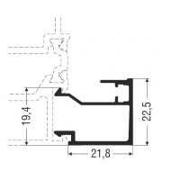 Πηχάκι ίσιο M11452 Smartia Alumil 6m σε χρώμα λευκό 9016