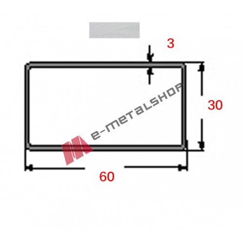 Κοιλοδοκός 60x30x3mm Γαλβανιζέ 6m