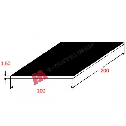 Λαμαρίνα Σιδήρου DCP Μαύρη 1000x2000x1.50mm