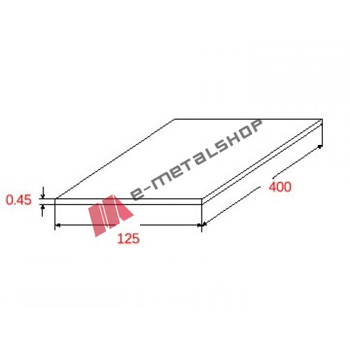 Λαμαρίνα Σιδήρου Βαμμένη Λευκή 1250x4000x0.45mm