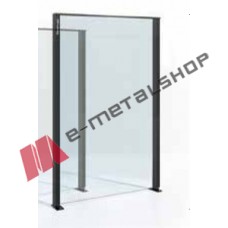 Σύστημα Γυάλινου ανεμοφράχτη Open air plus glass wall Aluminco 1.00mx2.00m (4+4 2PVB)