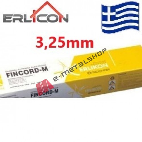 Ηλεκτρόδια για κοινούς χάλυβες Erlicon (Ερλικον) Fincord-M 3,25mm