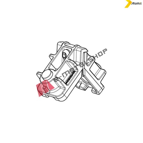 Γωνία σύνδεσης χυτή πρέσσας για προφίλ φύλλου Μ14611 της σειράς M14600 Alumil 1402032400
