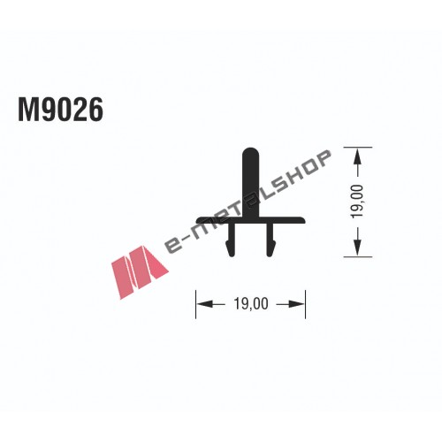 Μπινί Μ9026 σειράς Μ9050 Comfort Alumil σε χρώμα λευκό 9016